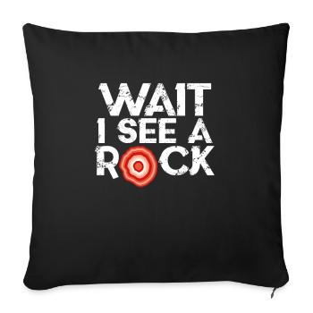 geology - Sofa pillowcase 17,3'' x 17,3'' (45 x 45 cm) - black - Front