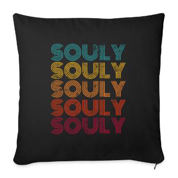 Soul Music Retro - Sofakissenbezug 45 x 45 cm - Schwarz - Vorne