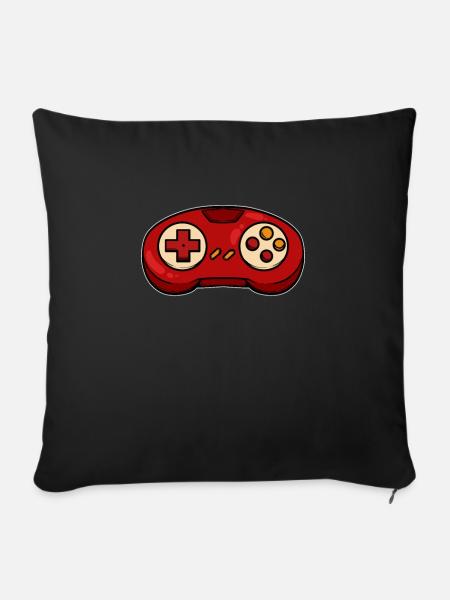 Spielkonsole - Sofakissenbezug 45 x 45 cm - Schwarz