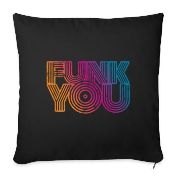 Funk vous musique - Housse de coussin décorative 45 x 45 cm - noir - Devant