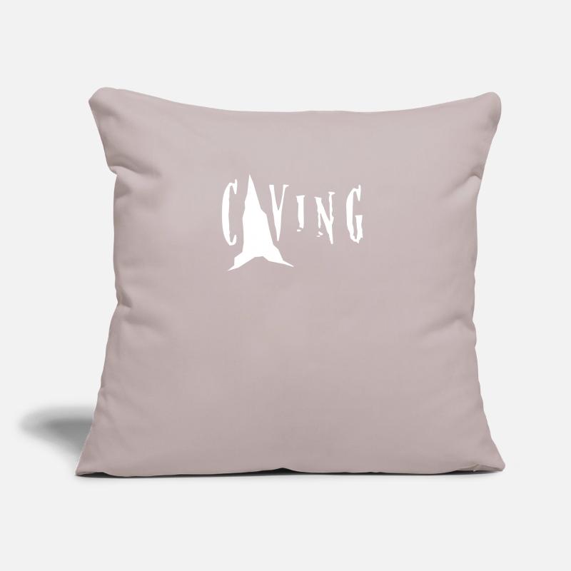 Cave explorers speleologist team Sofa pillowcase 17,3'' x 17,3'' (45 x 45 cm)
