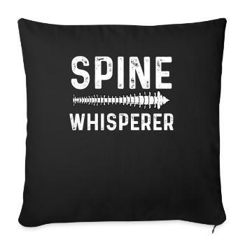 Spine Chiropractor Chiropractic - Sofa pillowcase 17,3'' x 17,3'' (45 x 45 cm) - black - Front