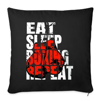 Boxing Boxing Fight Boxing Sparring Boxer Sport - Sofa pillowcase 17,3'' x 17,3'' (45 x 45 cm) - black - Front