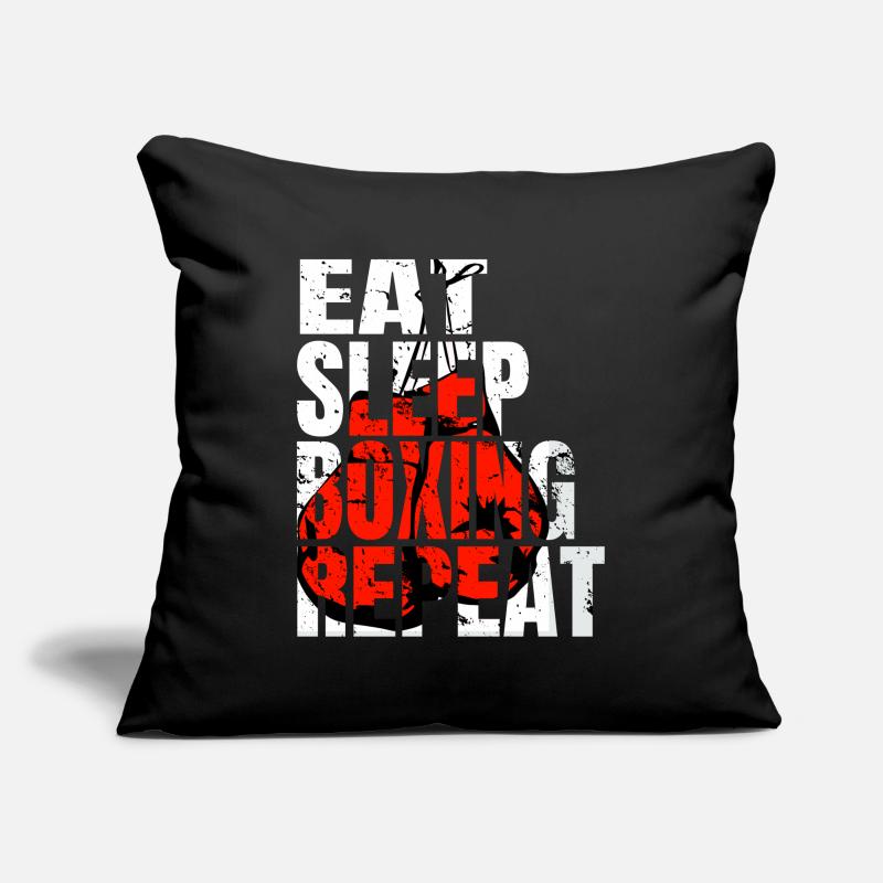 Boxe Boxe Combat Boxe Sparring Boxer Sport Housse de coussin décorative 45 x 45 cm