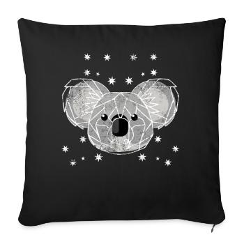 Koala Protection de la nature - Housse de coussin décorative 45 x 45 cm - noir - Devant
