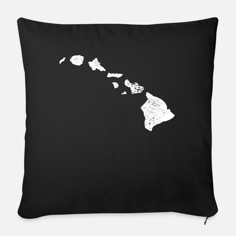Hawaii - Sofakissenbezug 45 x 45 cm - Schwarz