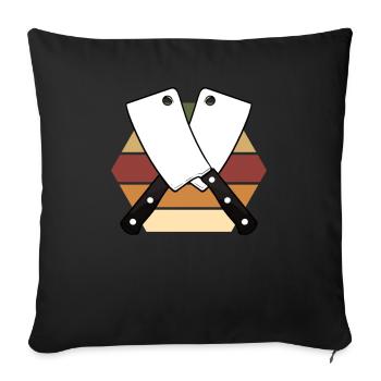 Metzger - Sofakissenbezug 45 x 45 cm - Schwarz - Vorne