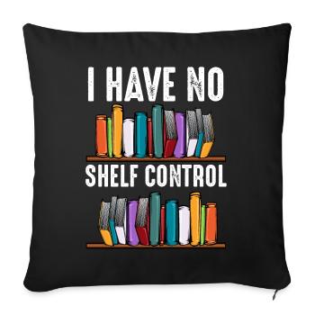Read books - Sofa pillowcase 17,3'' x 17,3'' (45 x 45 cm) - black - Front