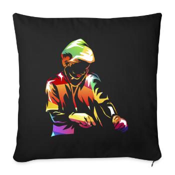 Anesthésiste - Housse de coussin décorative 45 x 45 cm - noir - Devant
