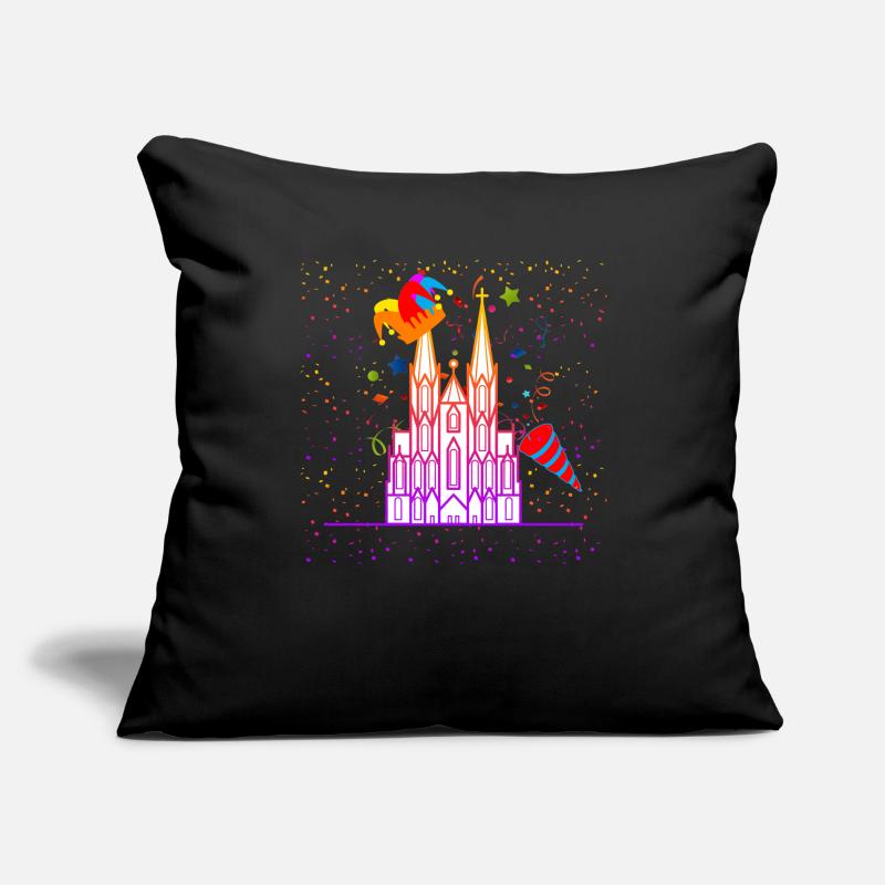 Carnaval de Cologne Housse de coussin décorative 45 x 45 cm
