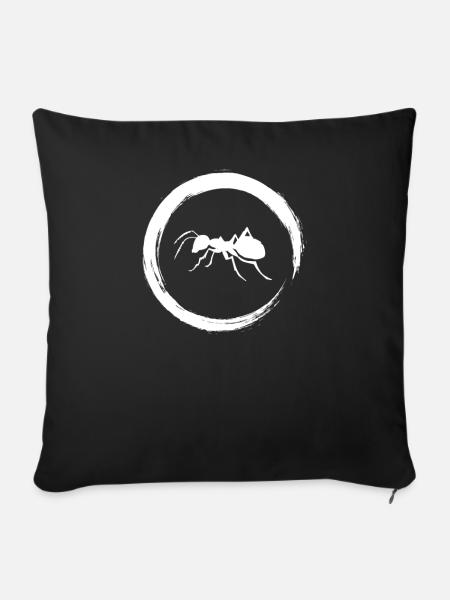 ant - Sofakissenbezug 45 x 45 cm - Schwarz