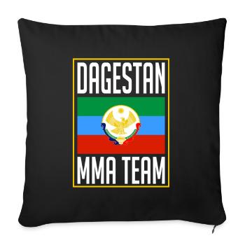 Équipe MMA du Daghestan, drapeau du Daghestan, Daghestan - Housse de coussin décorative 45 x 45 cm - noir - Devant
