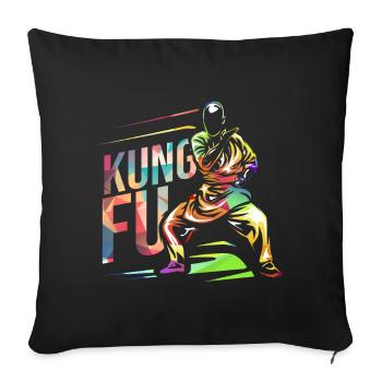 Kung Fu - Sofakissenbezug 45 x 45 cm - Schwarz - Vorne
