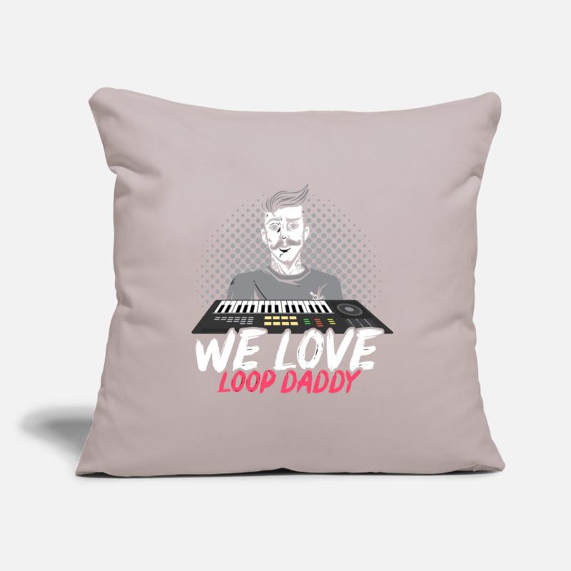 WE LOVE LOOP DADDY DJ MUSIK LOOP Sofakissenbezug 45 x 45 cm