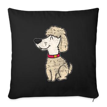 Obedience dog sport - Sofa pillowcase 17,3'' x 17,3'' (45 x 45 cm) - black - Front