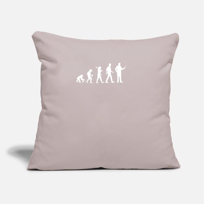 Evolution des enseignants Housse de coussin décorative 45 x 45 cm