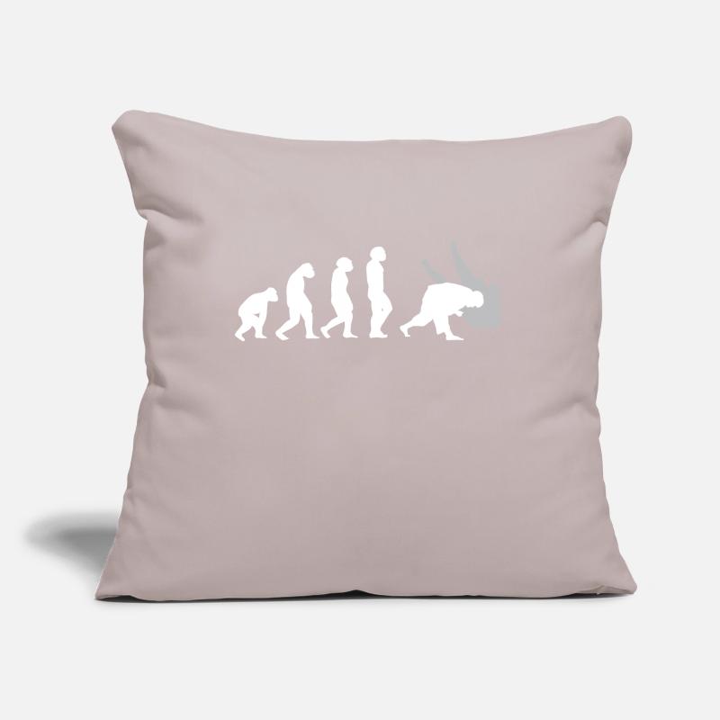 Judo Evolution cooles Judoka Retro Geschenk Sofakissenbezug 45 x 45 cm