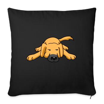 Watchdog Dog Tired Dog Walker Animal Lover Dogs - Sofa pillowcase 17,3'' x 17,3'' (45 x 45 cm) - black - Front