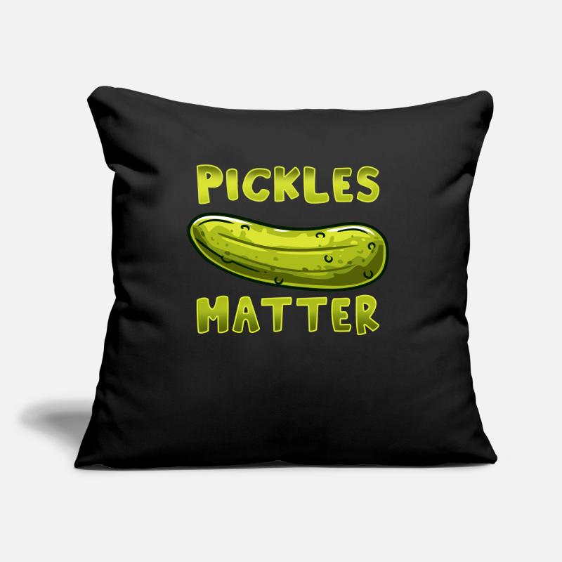 Pickle concombre cornichon Housse de coussin décorative 45 x 45 cm