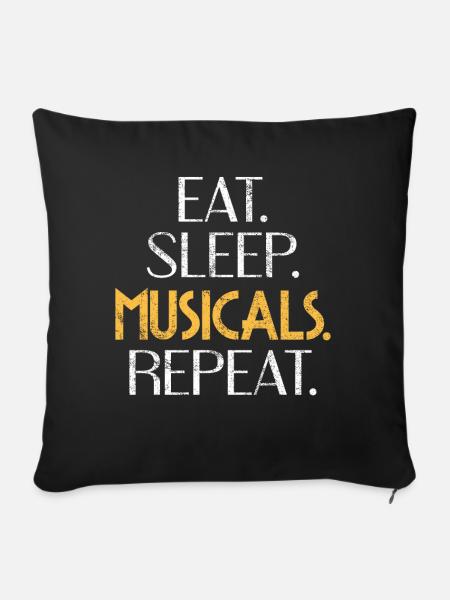 Musical Theater - Sofakissenbezug 45 x 45 cm - Schwarz