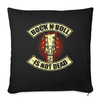 Rock and Roll Retro Rock n Roll Music Gift - Sofa pillowcase 17,3'' x 17,3'' (45 x 45 cm) - black - Front