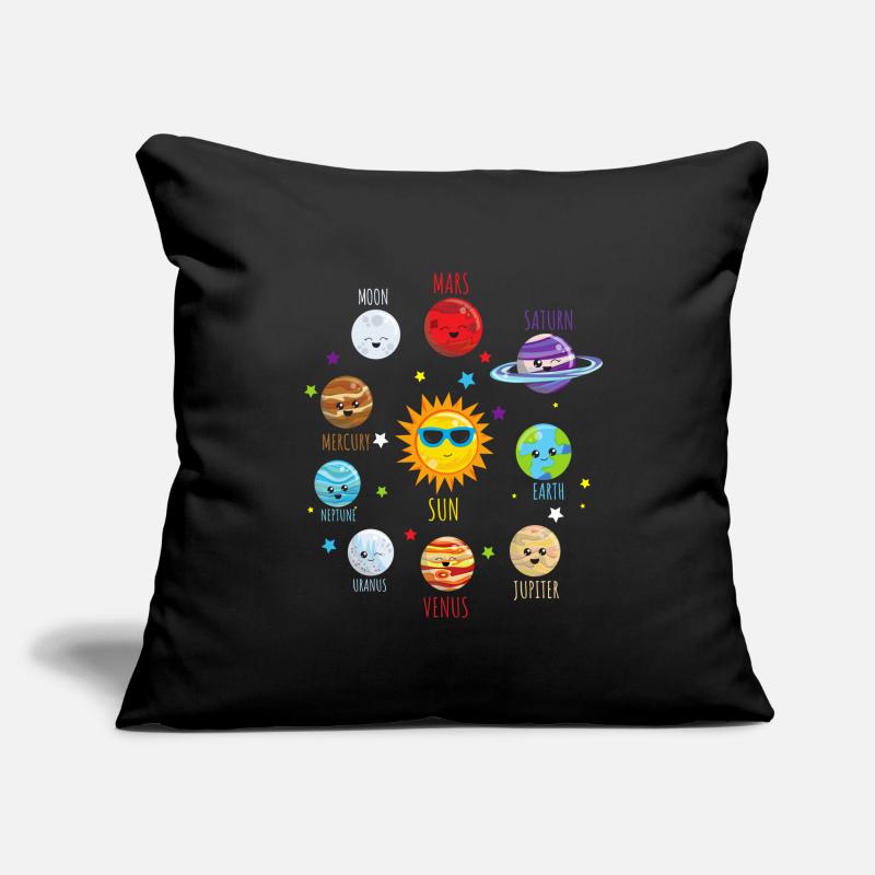 Solar System Planetary System Planetary Astronauts Sofa pillowcase 17,3'' x 17,3'' (45 x 45 cm)