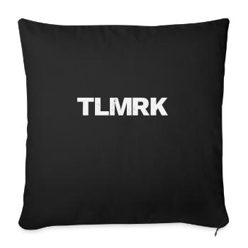 Telemark Free Heel Nordic Ski Sport Gift - Sofa pillowcase 17,3'' x 17,3'' (45 x 45 cm) - black - Front