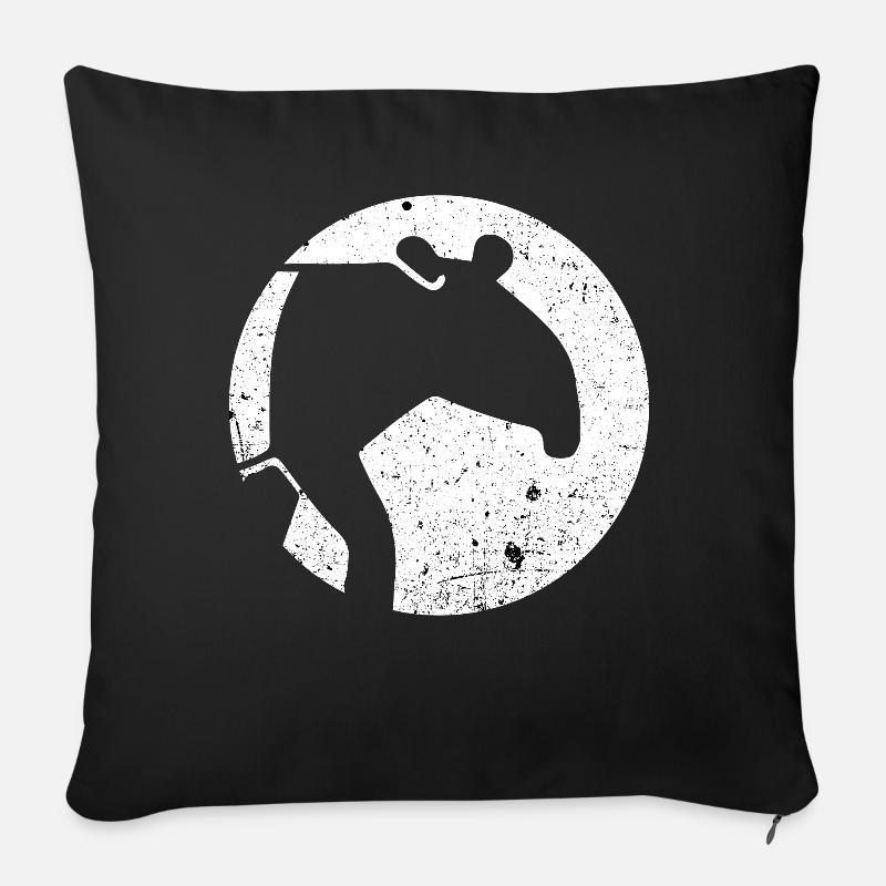 Tapir Tapire Zootier - Sofakissenbezug 45 x 45 cm - Schwarz