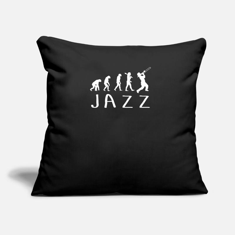 Evolution du jazz Housse de coussin décorative 45 x 45 cm