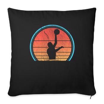 Water polo water sports water polo player gift - Sofa pillowcase 17,3'' x 17,3'' (45 x 45 cm) - black - Front