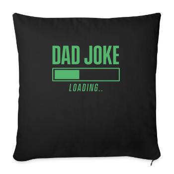 Papa Blague Papa Blague Drôle Père Blagues - Housse de coussin décorative 45 x 45 cm - noir - Devant