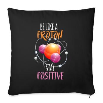 Science, science, physics, gift, idea - Sofa pillowcase 17,3'' x 17,3'' (45 x 45 cm) - black - Front