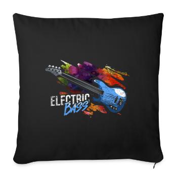 E-Bass Gift - Sofa pillowcase 17,3'' x 17,3'' (45 x 45 cm) - black - Front
