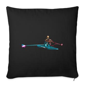 Aviron - Housse de coussin décorative 45 x 45 cm - noir - Devant