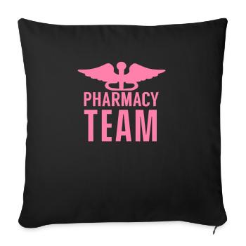 pharmacist - Sofa pillowcase 17,3'' x 17,3'' (45 x 45 cm) - black - Front