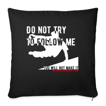 Parkour, Freerunning, Backflip, Freestyle, Akrobat - Sofakissenbezug 45 x 45 cm - Schwarz - Vorne