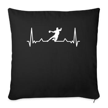 Handball handball player handball player gift - Sofa pillowcase 17,3'' x 17,3'' (45 x 45 cm) - black - Front