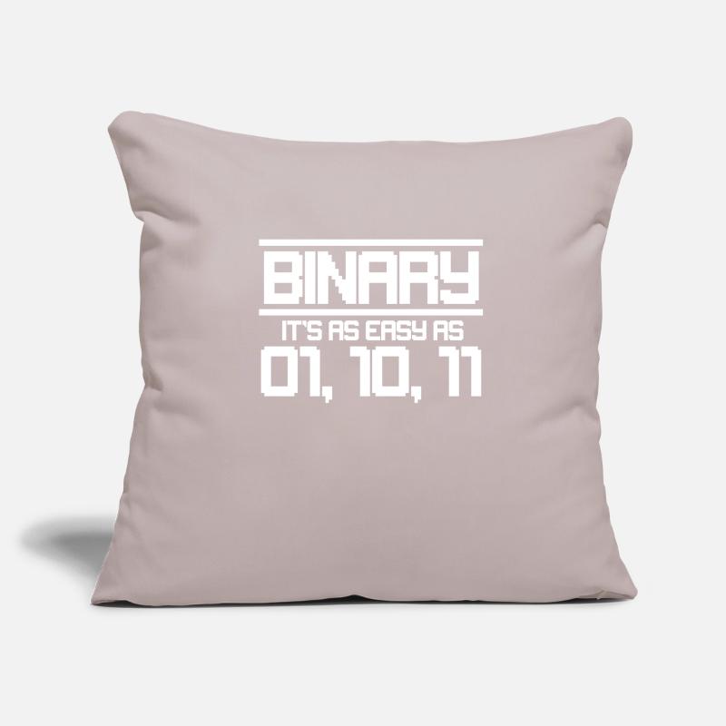 Binary code Sofa pillowcase 17,3'' x 17,3'' (45 x 45 cm)