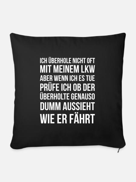 Trucker - Sofakissenbezug 45 x 45 cm - Schwarz