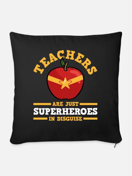 Lehrer Grundschullehrer - Sofakissenbezug 45 x 45 cm - Schwarz