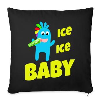 Bébé - Housse de coussin décorative 45 x 45 cm - noir - Devant