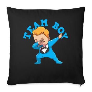 Gender Reveal Party Team Young pregnant - Sofa pillowcase 17,3'' x 17,3'' (45 x 45 cm) - black - Front