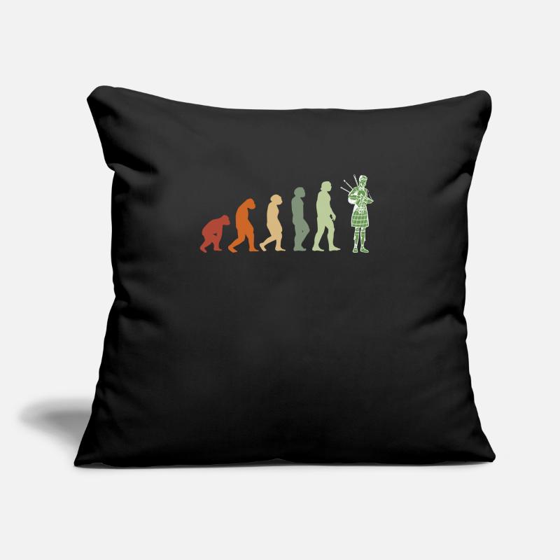 Chemise de cornemuse musique de cornemuse EVOLUTION Housse de coussin décorative 45 x 45 cm