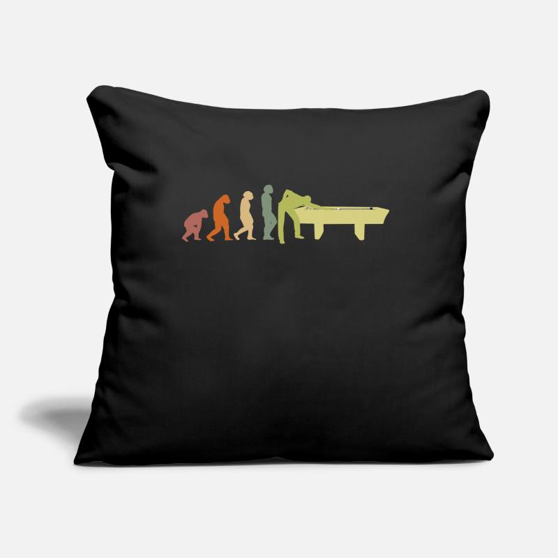 Billard boule de billard EVOLUTION table de billard Housse de coussin décorative 45 x 45 cm