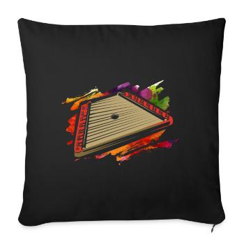 Chopping board - Sofa pillowcase 17,3'' x 17,3'' (45 x 45 cm) - black - Front