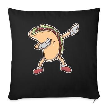 Taco - Sofa pillowcase 17,3'' x 17,3'' (45 x 45 cm) - black - Front