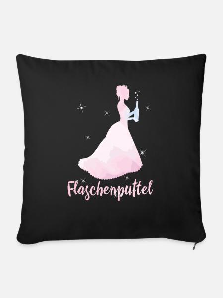 Flaschenputtel - Sofakissenbezug 45 x 45 cm - Schwarz