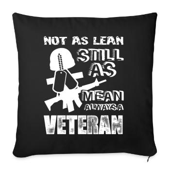 Veteran Immer ein Veteran - Sofakissenbezug 45 x 45 cm - Schwarz - Vorne