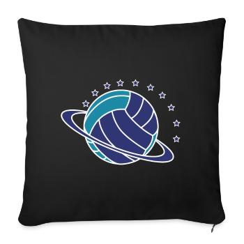 Planet ball - Sofa pillowcase 17,3'' x 17,3'' (45 x 45 cm) - black - Front