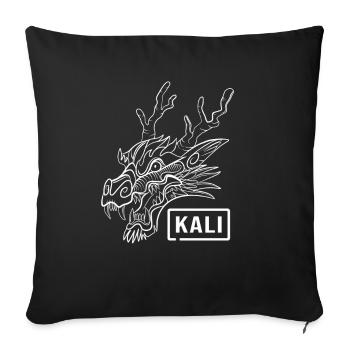 Administrateur informatique Kali Linux Tux Dragon Head - Housse de coussin décorative 45 x 45 cm - noir - Devant